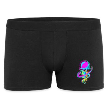 Eiscreme - Männer Boxer Shorts - Schwarz - Vorne