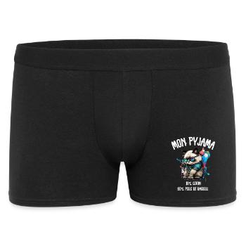 Ragdoll Humor Cat Hair Pajamas - Men's Boxer Shorts - black - Front