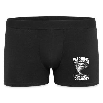 Tornado Sayings Tornadoes Funny Tornado Gift - Men's Boxer Shorts - black - Front