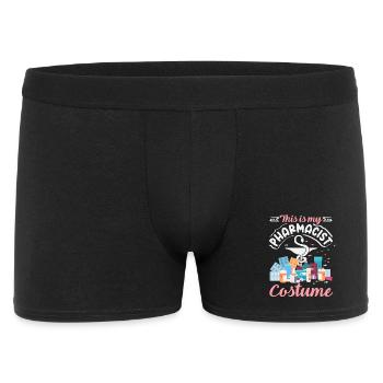 Das Ist Mein Apotheker Kostüm Pharmacy Tech - Männer Boxer Shorts - Schwarz - Vorne
