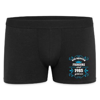Birthday 1985 Hairdresser Colleague Hairdresser Vintage 85 - Men's Boxer Shorts - black - Front