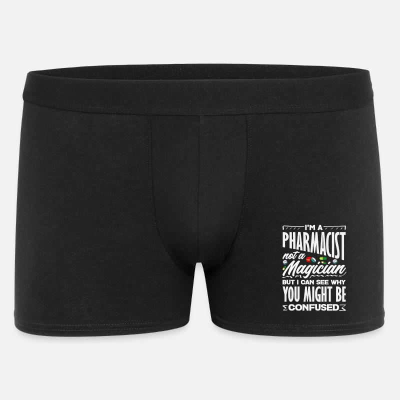 Apotheker Kein Zauberer Pharmazietechniker - Männer Boxer Shorts - Schwarz
