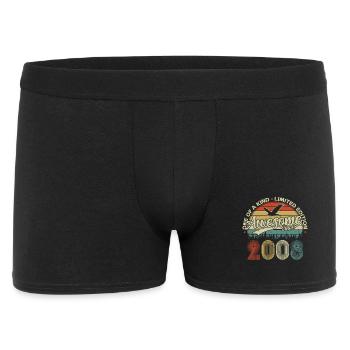 2008 Vintage Vintage Retro Birthday Gift - Men's Boxer Shorts - black - Front