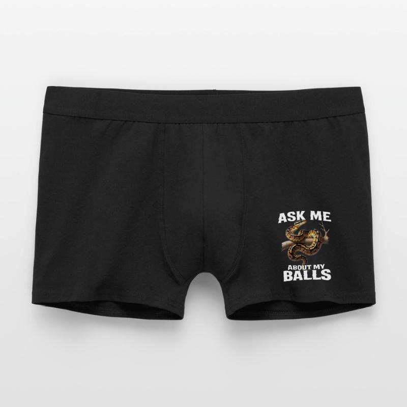Königspython Schlangen Liebhaber Terrarium Python Männer Boxer Shorts