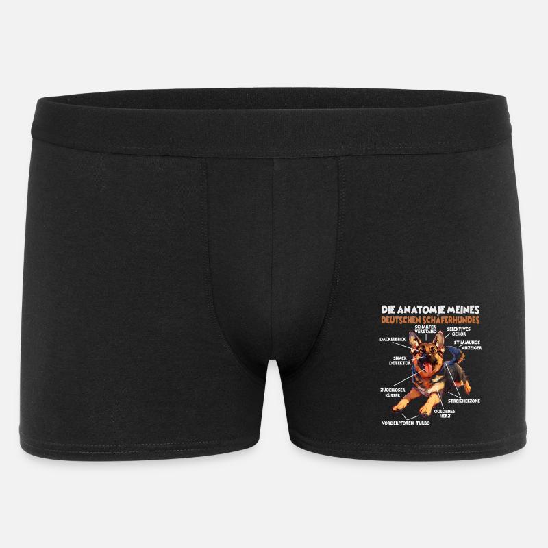 Schäferhund Gassi T Hundehalter Schäferhund - Männer Boxer Shorts - Schwarz