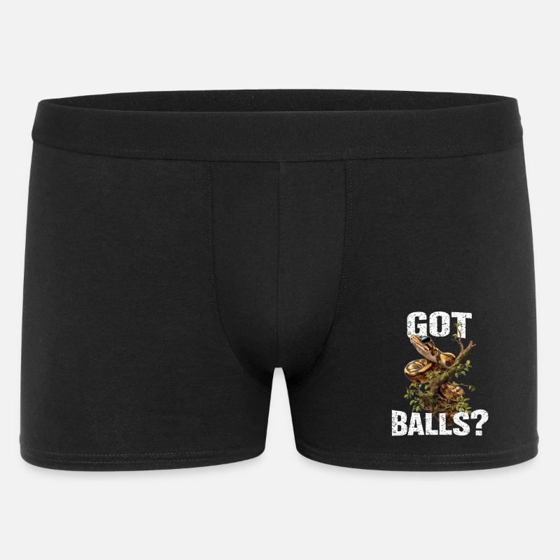 Königspython Schlangen Liebhaber Terrarium Python - Männer Boxer Shorts - Schwarz