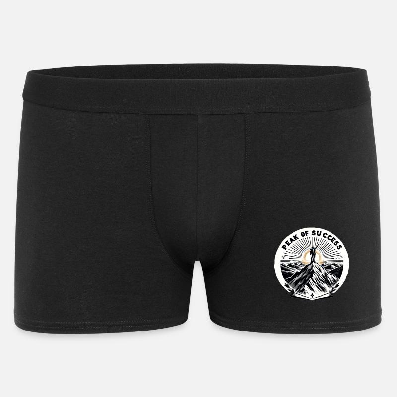 Gipfel des Erfolgs - Männer Boxer Shorts - Schwarz