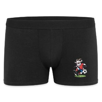 Cool Soccer Goat Goat with Sunglasses - Men's Boxer Shorts - black - Front