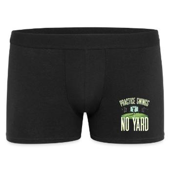 Golf Simulator Practice Swings No Yard - Men's Boxer Shorts - black - Front