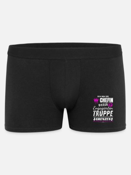 Chefin dieser Engagierten Truppe Chefin Geschenke - Men's Boxer Shorts - black