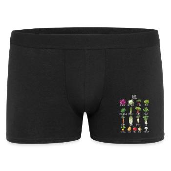 Hobby Garden April Fruit & Vegetables for Green Thumbs - Men's Boxer Shorts - black - Front