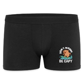 Capybaras Animal mignon et drôle - Boxer Homme - noir - Devant