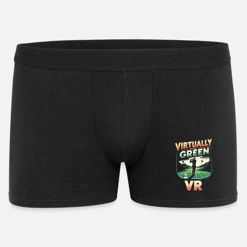 Golfsimulator - Männer Boxer Shorts - Schwarz
