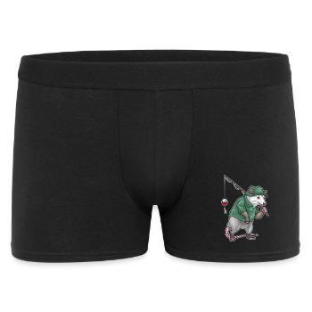 Canne à pêche Opossums Pêcheur Canne à pêche - Boxer Homme - noir - Devant