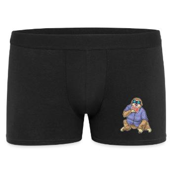 Faultier Poker Pokerkarten Kartenspiel - Männer Boxer Shorts - Schwarz - Vorne
