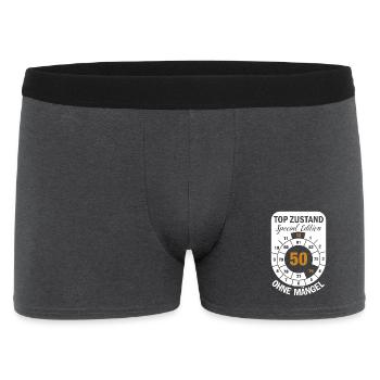 Top Condition Special Edition 50 Years 1976 Dec. - Men's Boxer Shorts - charcoal grey - Front