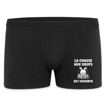 chasse aux oeufs - Boxer Homme - noir - Devant