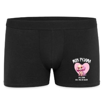Pyjama Chien Cocker Drôle - Boxer Homme - noir - Devant