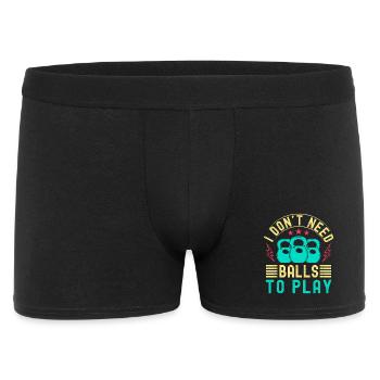 Fitness Fanatics Don ́t Need Balls To Play - Men's Boxer Shorts - black - Front