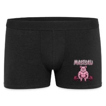 Weightlifter MASTSAU Muscle Building Fun - Men's Boxer Shorts - black - Front