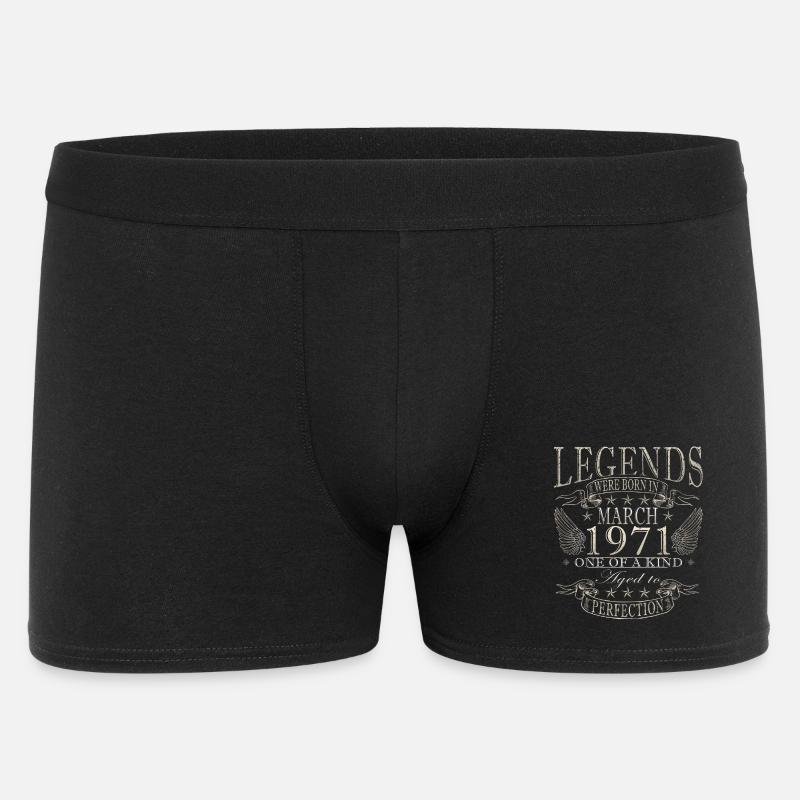 März 1971 - Männer Boxer Shorts - Schwarz