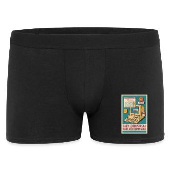 Série de connexion | Check-in quotidien de la routine des joueurs - Boxer Homme - noir - Devant