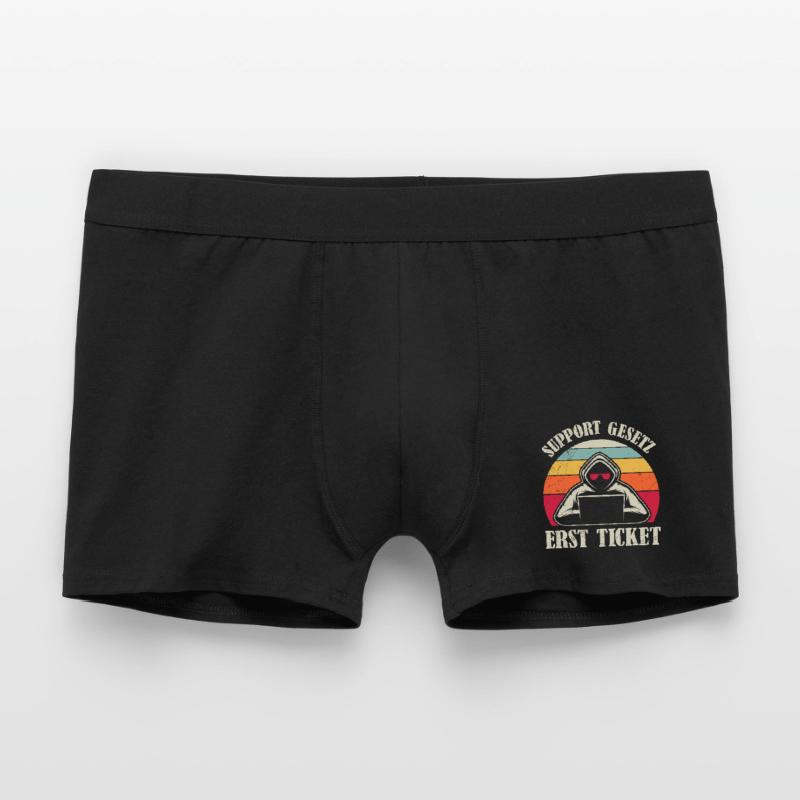 Computer Science Coder SUPPORT GESETZ ERST TICKET Männer Boxer Shorts