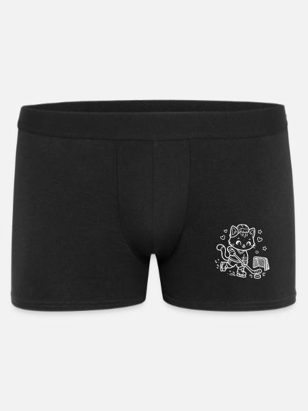 Kawaii Katze Eishockeyspieler - Men's Boxer Shorts - black