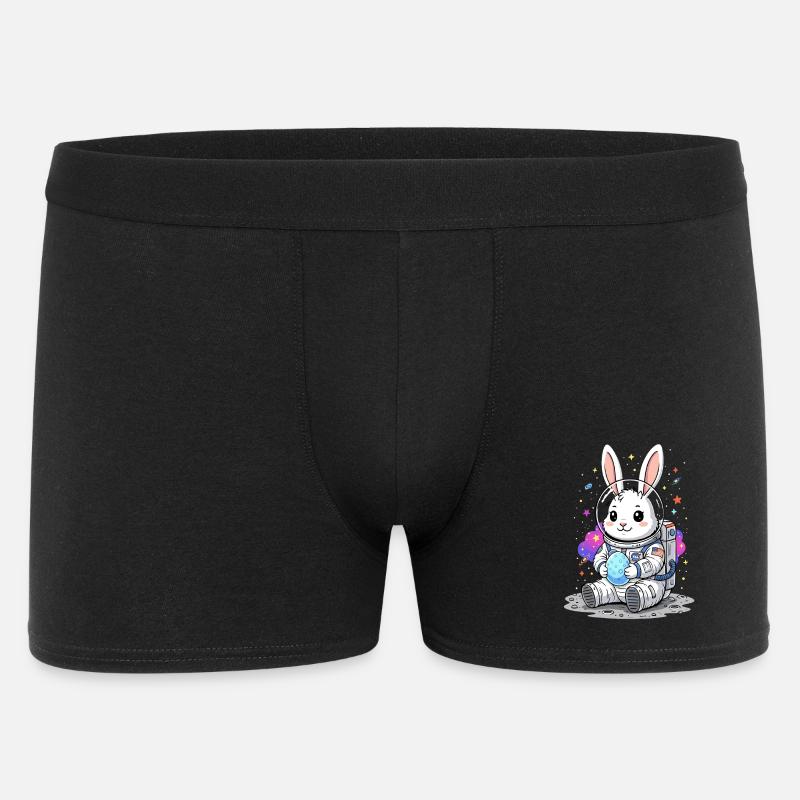 Lapin de Pâques astronaute Espace - Boxer Homme - noir