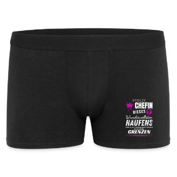 Stolze Chefin wundervoller Haufen Chefin Geschenke - Boxer Homme - noir - Devant