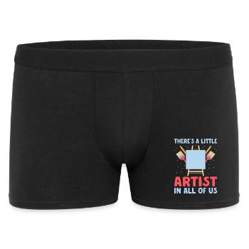 Artist Painter Graphic Little Artist In All Of Us - Men's Boxer Shorts - black - Front