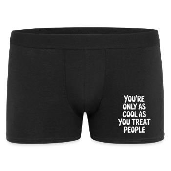 Dire Déclaration Respect Cadeau de gentillesse - Boxer Homme - noir - Devant