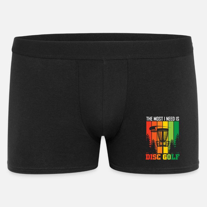 Cadeaux de disc golf Disc Golf - Boxer Homme - noir