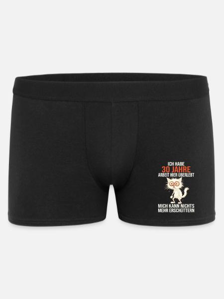 30 Jähriges Firmenjubiläum Dienstjubiläum Arbeit - Männer Boxer Shorts - Schwarz