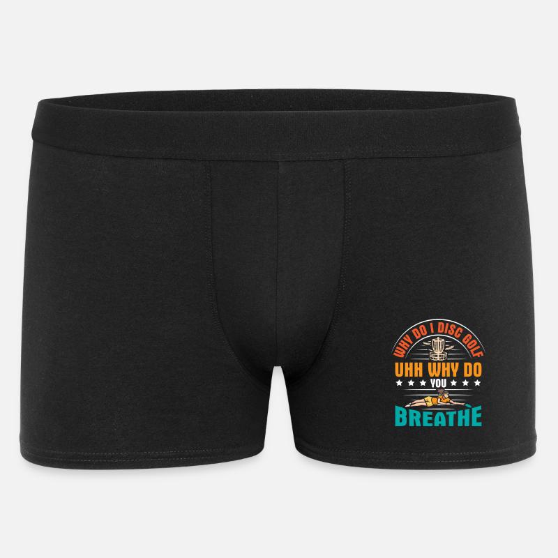 Cadeaux de disc golf Disc Golf - Boxer Homme - noir
