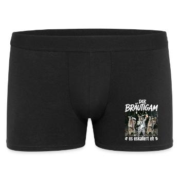 Bachelor Party Men Shirt Groom Bachelor Party - Men's Boxer Shorts - black - Front