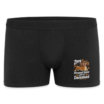 Zéro espace personnel avec mon drickshawund drôle - Boxer Homme - noir - Devant