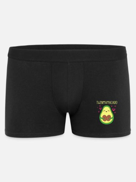 Zwilling Mutter Zwillinge Mama Geschenk - Männer Boxer Shorts - Schwarz