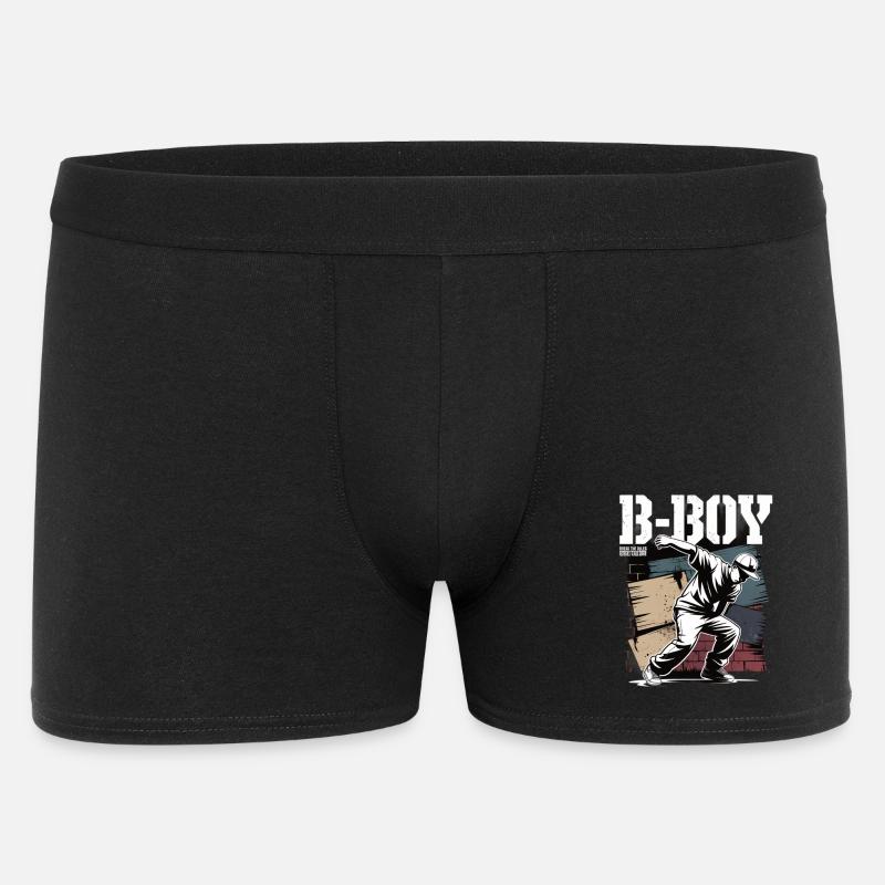 B-Boy Breakdance Streetstyle Breakdancer - Männer Boxer Shorts - Schwarz