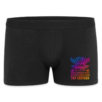 60th Birthday Man Woman 60 Years Decoration 1966 Gift - Men's Boxer Shorts - black - Front