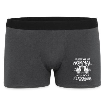 Plombier - Boxer Homme - charbon - Devant