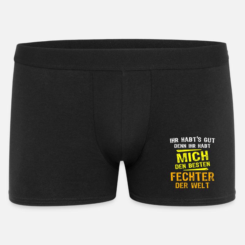 Fechter Geschenk - Männer Boxer Shorts - Schwarz