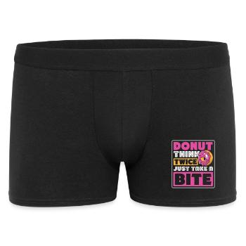 Donut fast food - Men's Boxer Shorts - black - Front