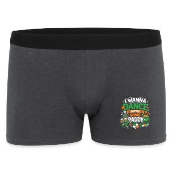 I want to dance with Some-Paddy | St Patrick's Day - Men's Boxer Shorts - charcoal grey - Front