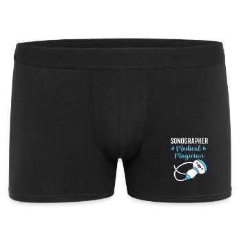 Ultraschall - Männer Boxer Shorts - Schwarz - Vorne