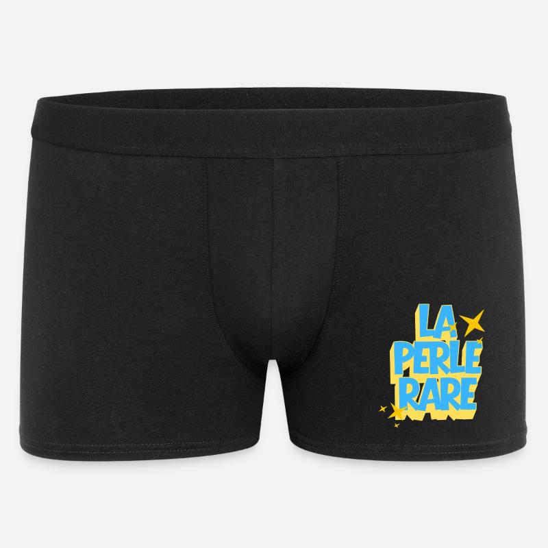 Die seltene Perle, positives Zitat - Männer Boxer Shorts - Schwarz