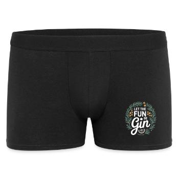 Gin Let The Fun Be Gin & Tonic Lover Party Gin - Men's Boxer Shorts - black - Front