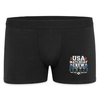 USA Matchday Crew – Soccer Fan - Men's Boxer Shorts - black - Front