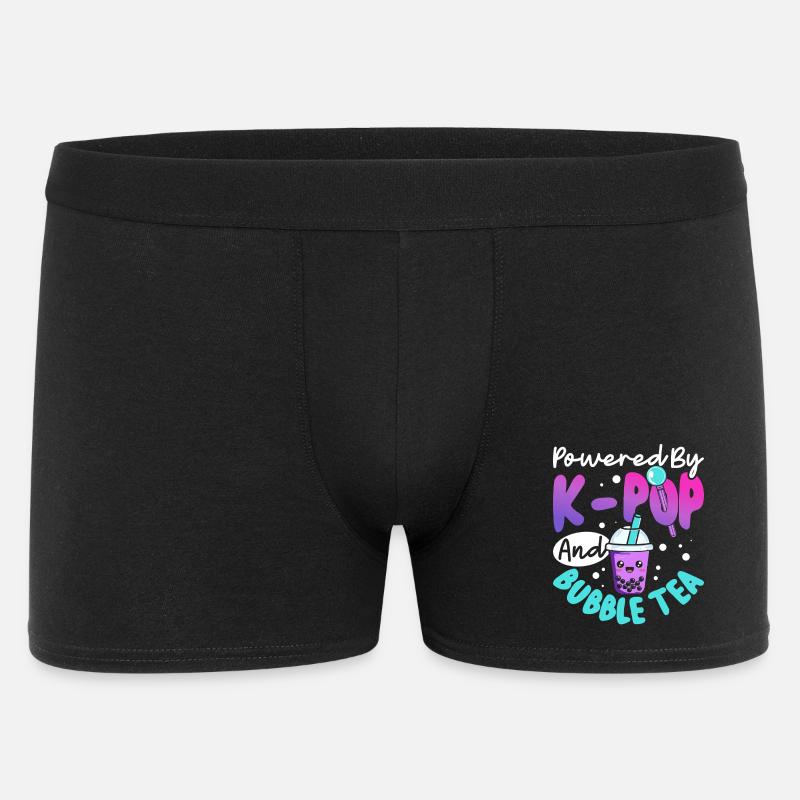 Alimentato da bubble tea K-pop - Boxer da uomo - nero