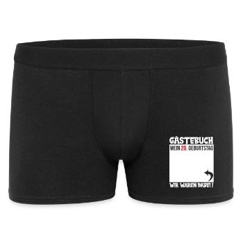 Guestbook My 20th Birthday - Men's Boxer Shorts - black - Front